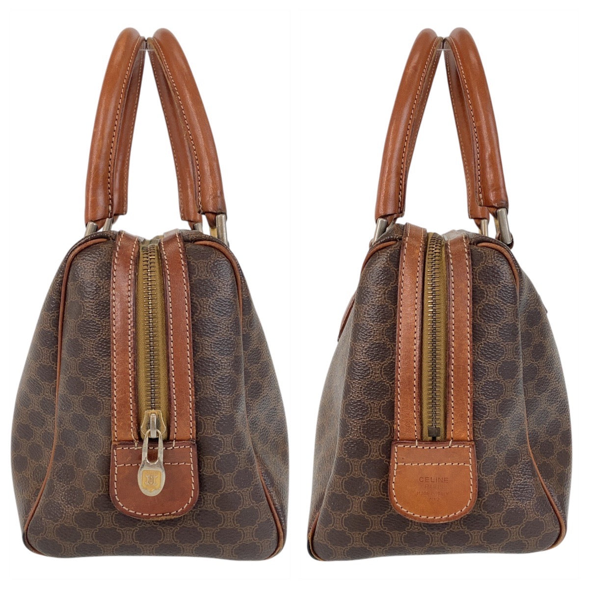 Celine Macadam Brown 2way Handbag