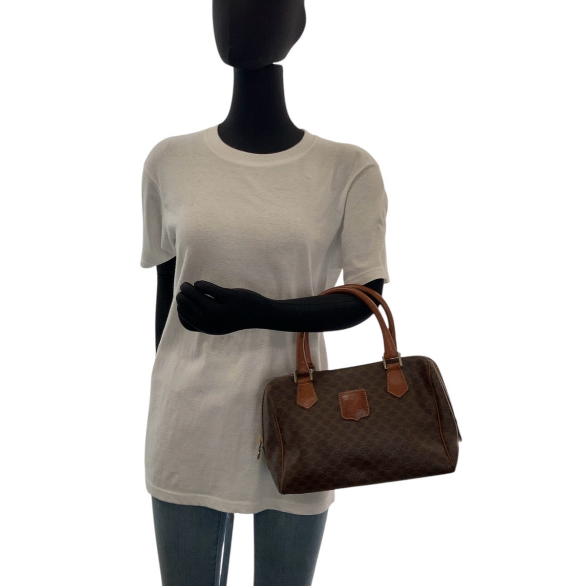 Celine Macadam Brown 2way Handbag