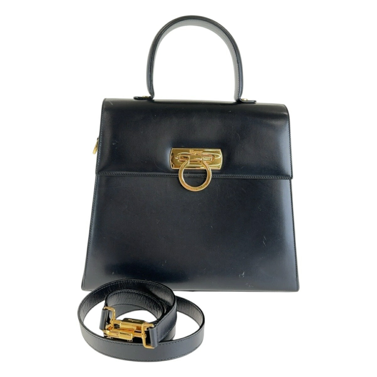 Salvatore Ferragamo Leather Gancini Handbag