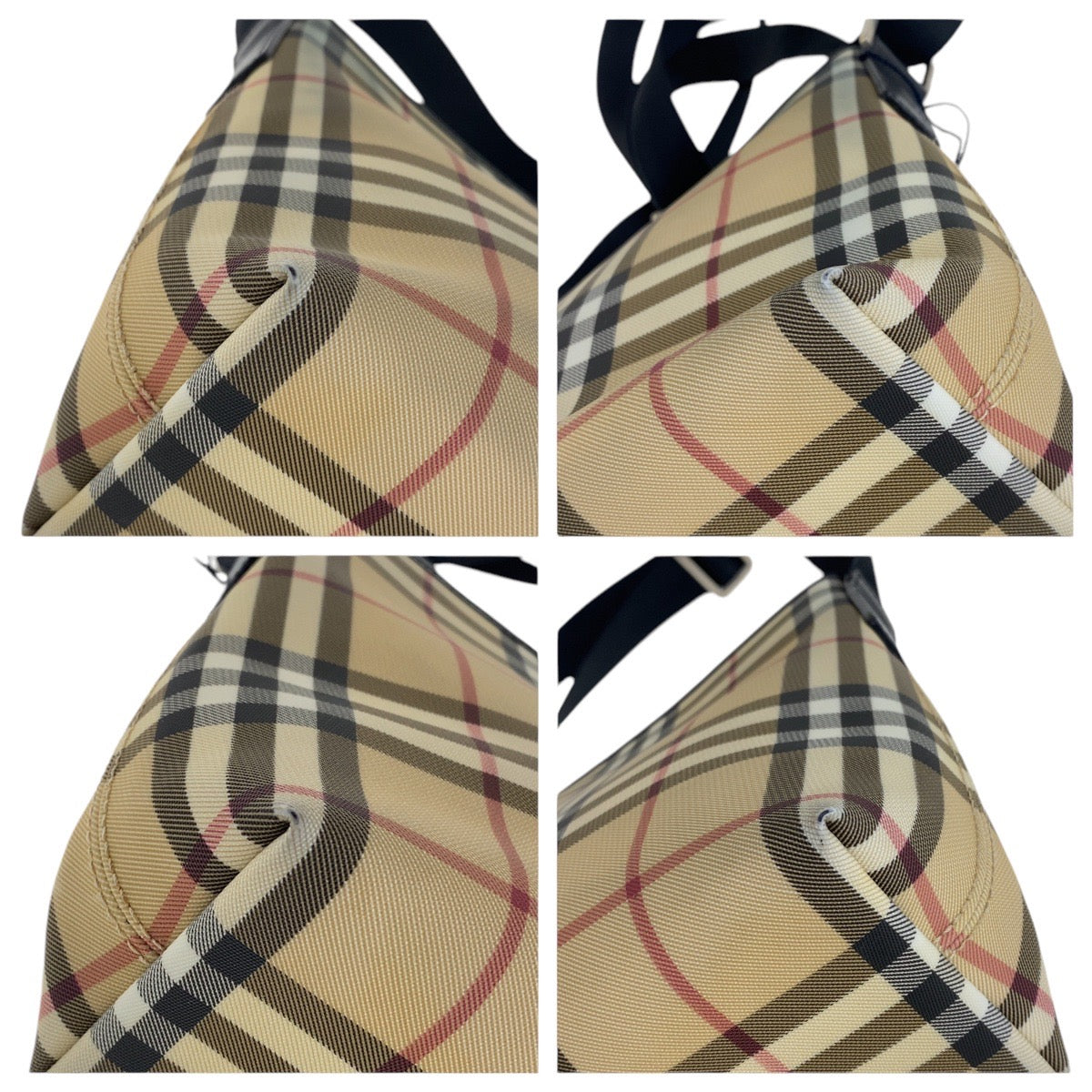 Burberry Check Canvas Shoulder Bag