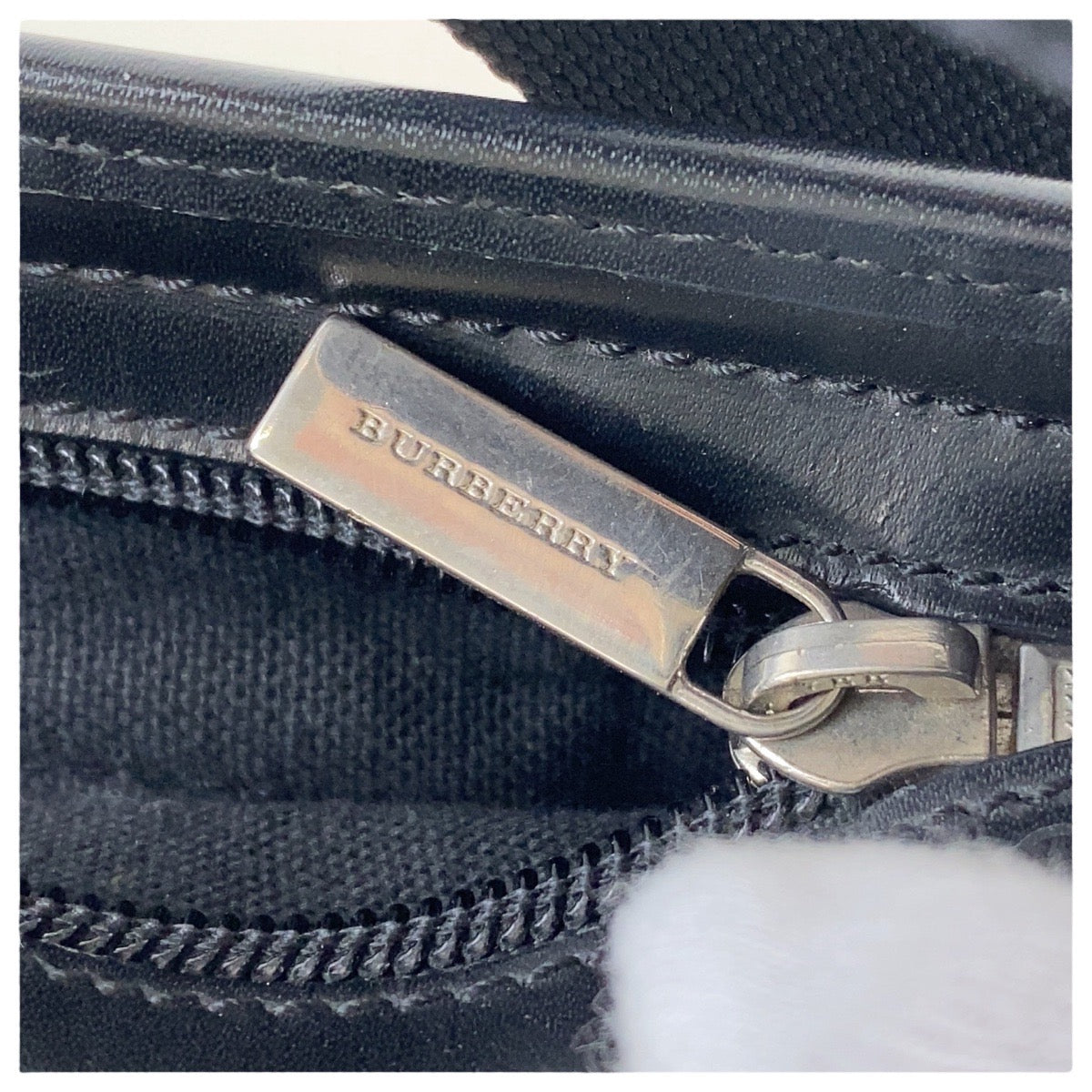 Burberry Check Canvas Shoulder Bag