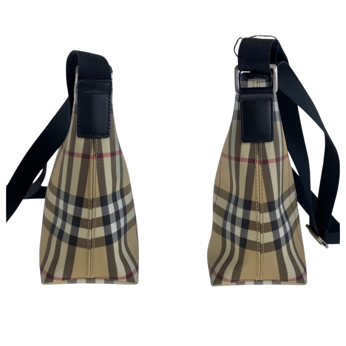 Burberry Check Canvas Shoulder Bag