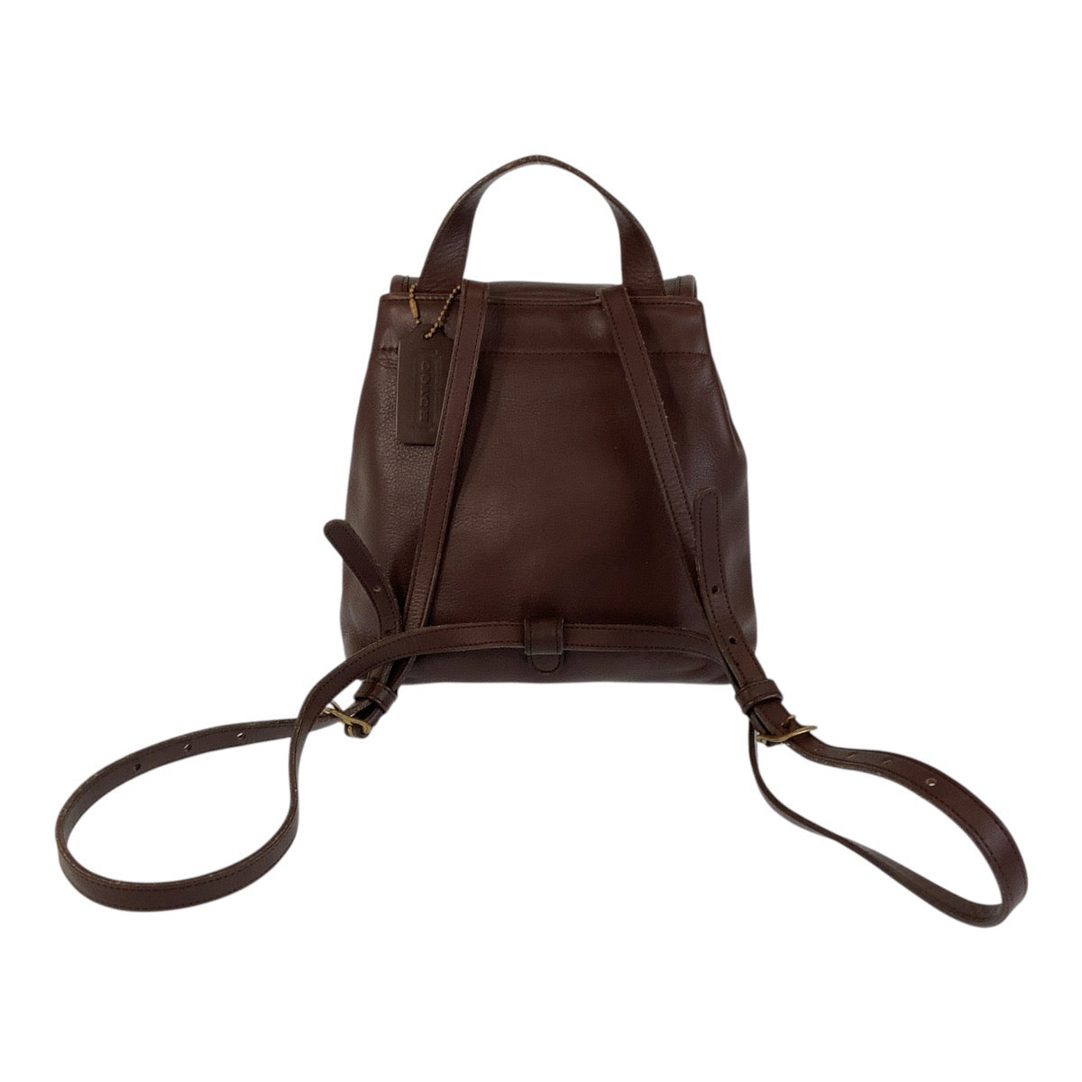 Coach Leather Old Backpack Brown Gold Hardware