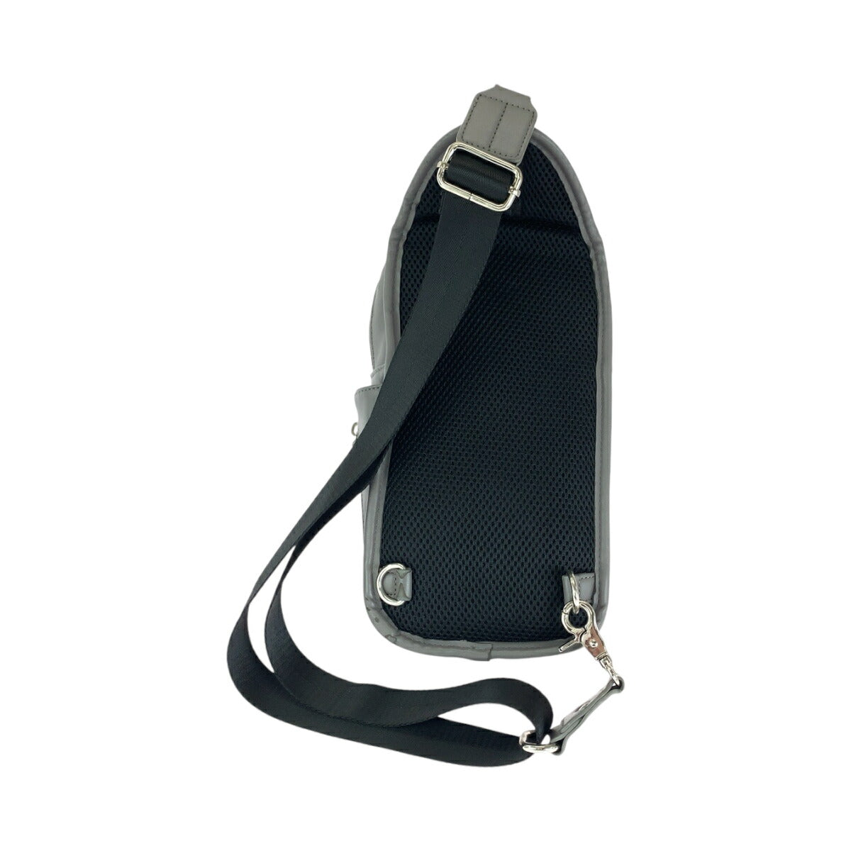 TAKEO KIKUCHI Leather Body Bag Gray