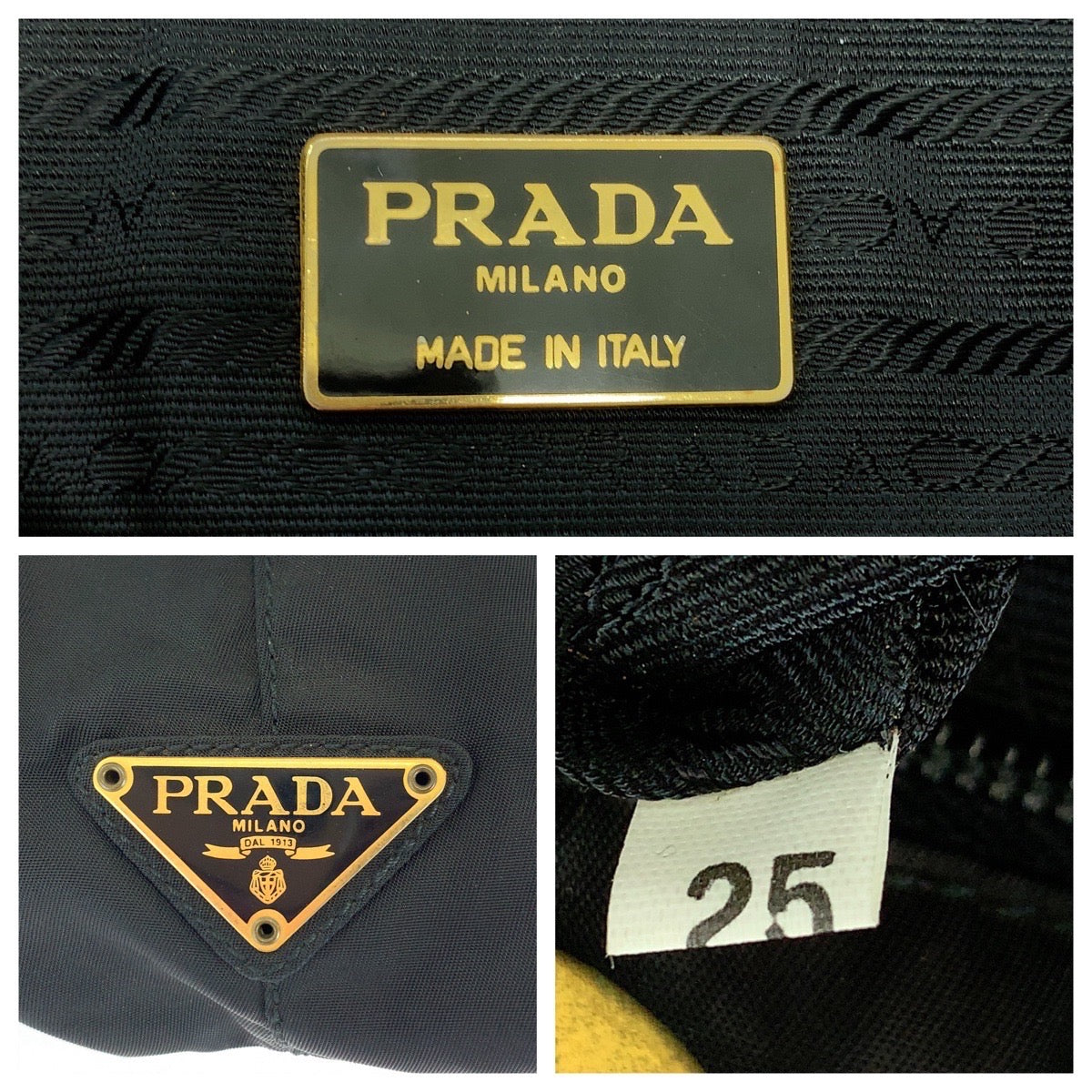 Prada Vintage Nylon Tessuto Tote Bag