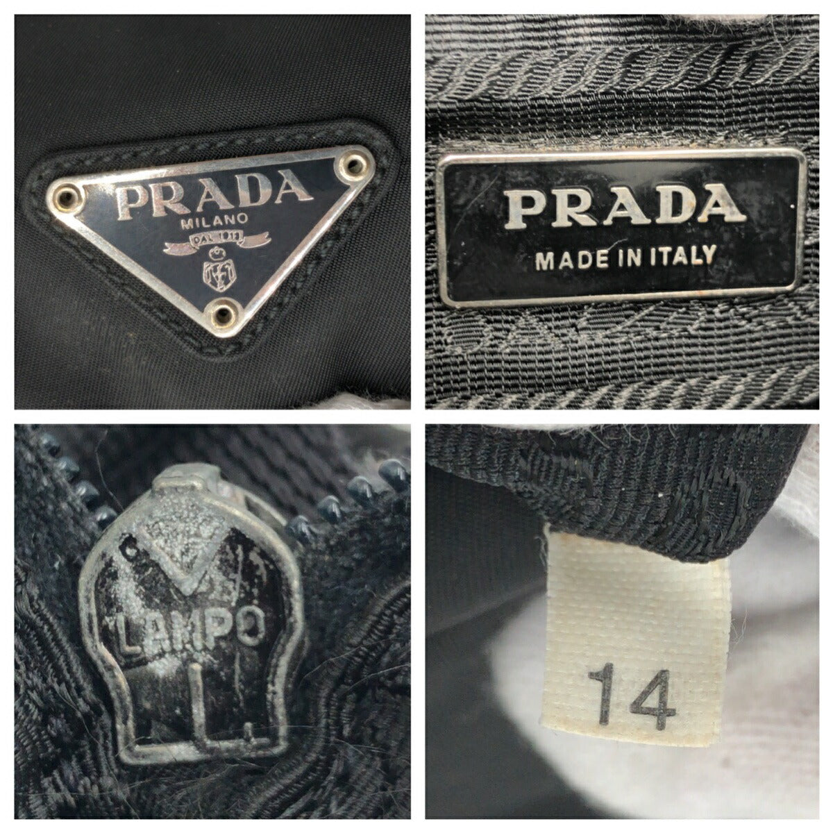 Prada Nylon Tessuto Triangle Logo Shoulder Bag