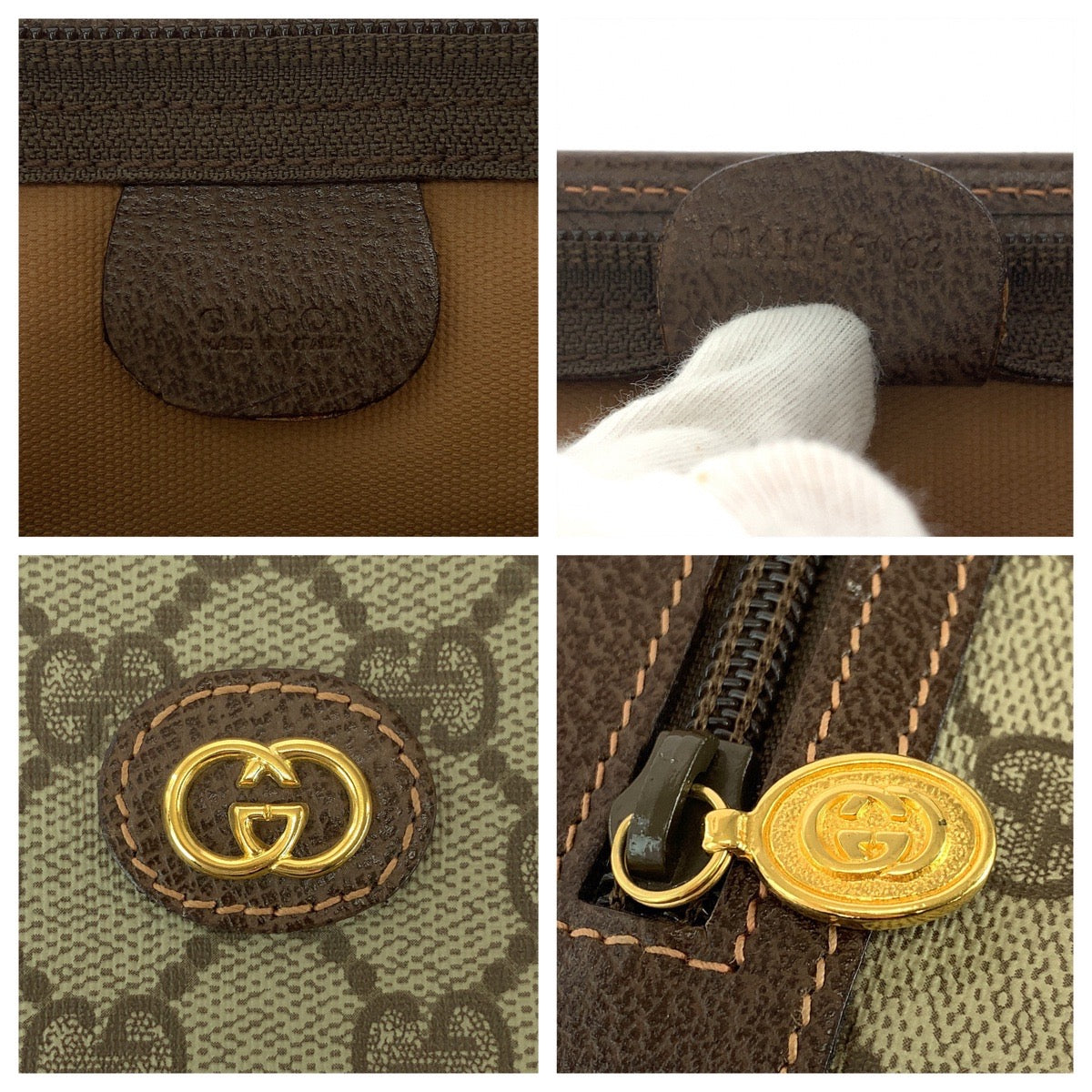 Gucci Vintage GG Supreme Canvas Clutch