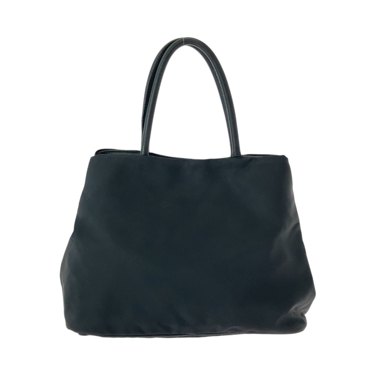 Prada Nylon Leather Tessuto Logo Tote Bag