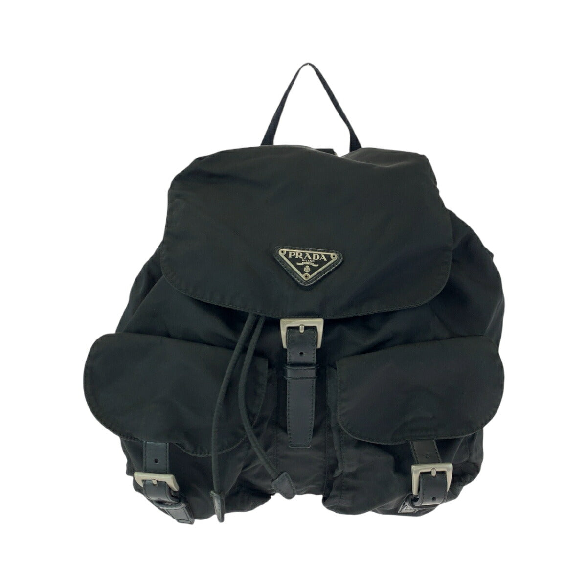 Prada Nylon Tessuto Logo Backpack