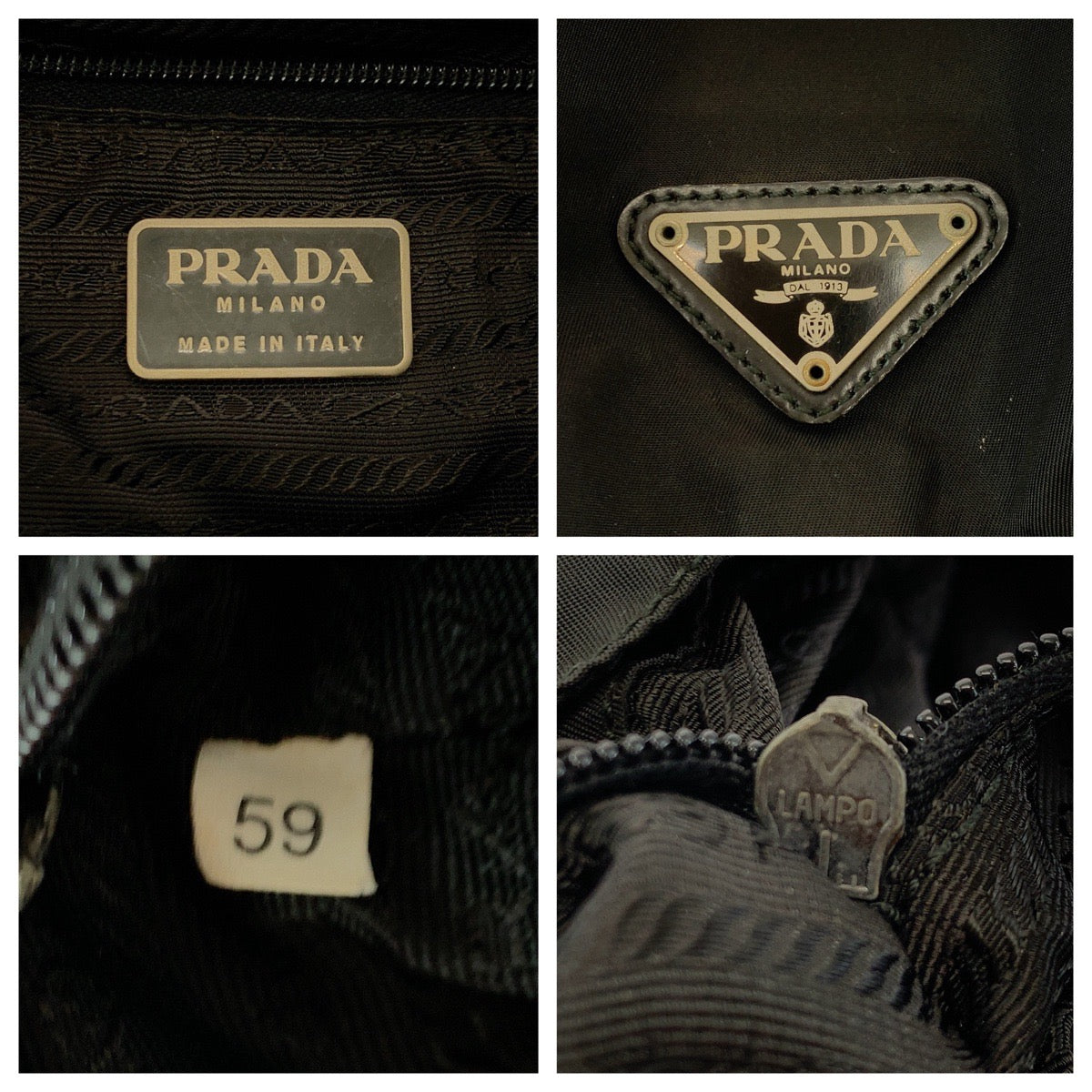 Prada Nylon Tessuto Logo Backpack