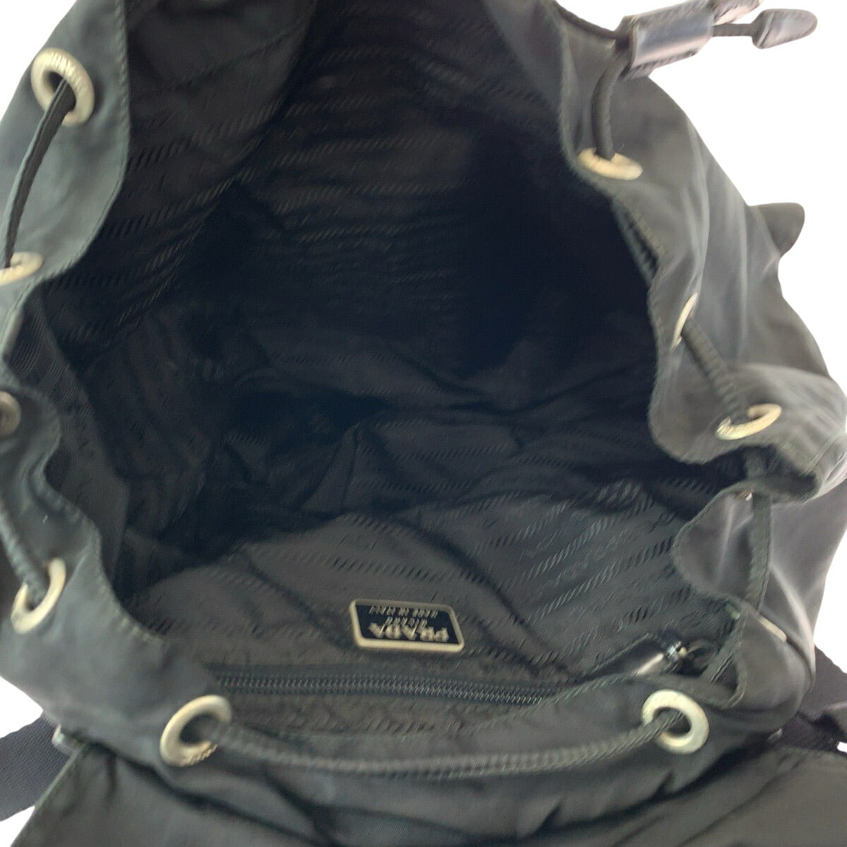 Prada Nylon Tessuto Logo Backpack