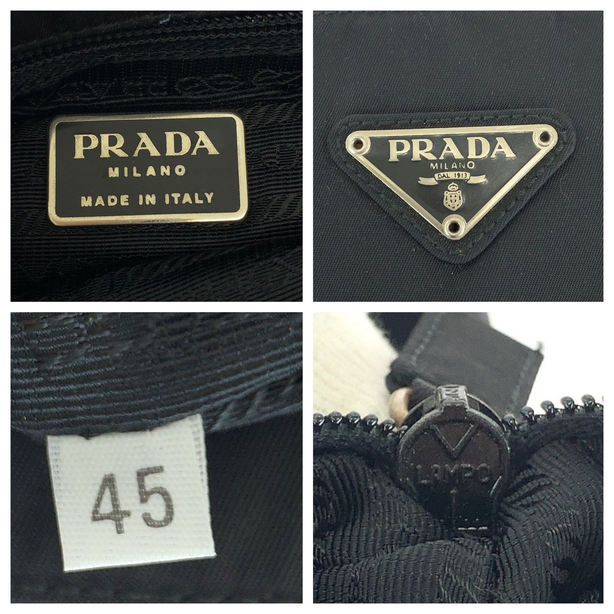 Prada Nylon Tessuto Triangle Logo Tote Bag