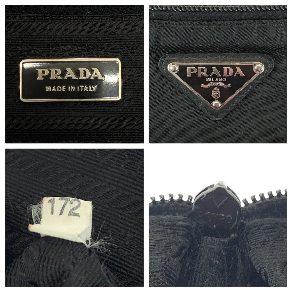 Prada Nylon Tessuto Triangle Logo Messenger Bag