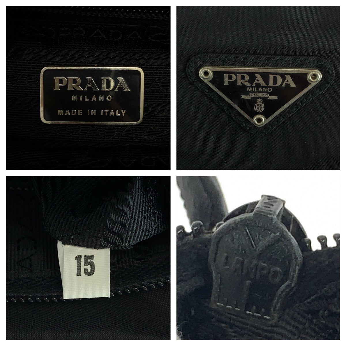 Prada Nylon Tessuto Logo Tote Bag