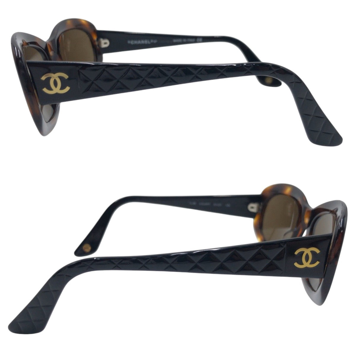 Chanel Vintage Matelasse Coco Mark Sunglasses