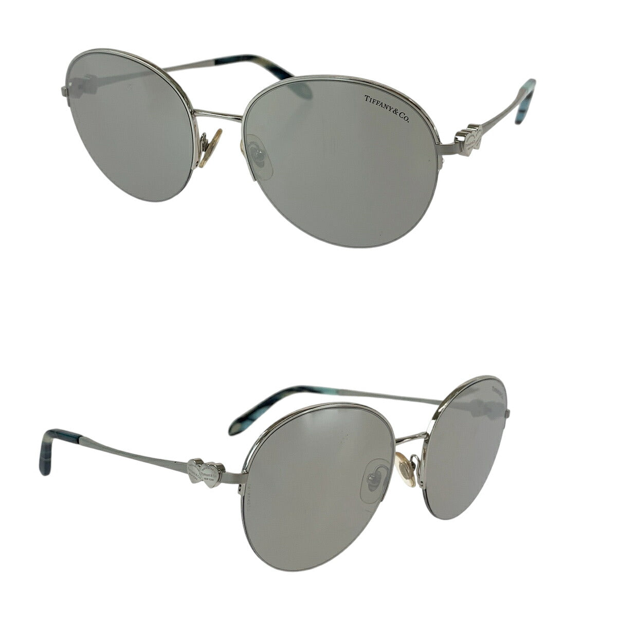 Tiffany & Co Heart Silver Titanium Sunglasses TF3053