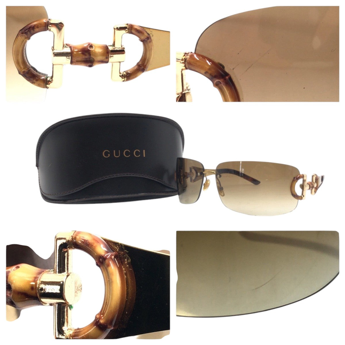 Gucci Bamboo Horsebit Sunglasses GG 2801/S