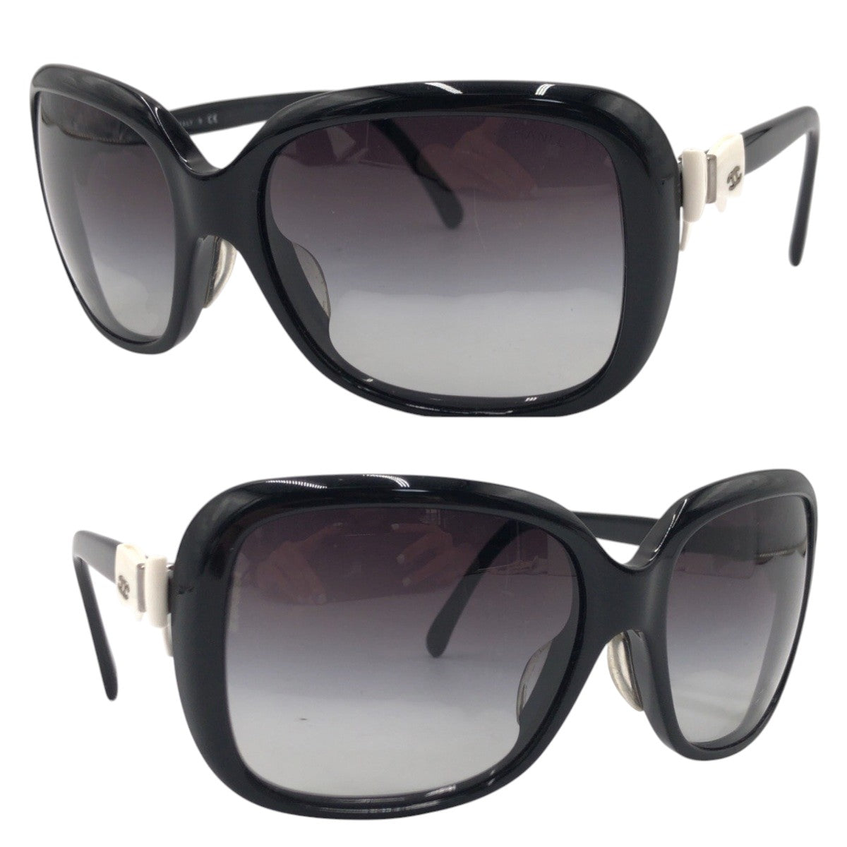 Chanel Coco Mark Ribbon Plastic Sunglasses