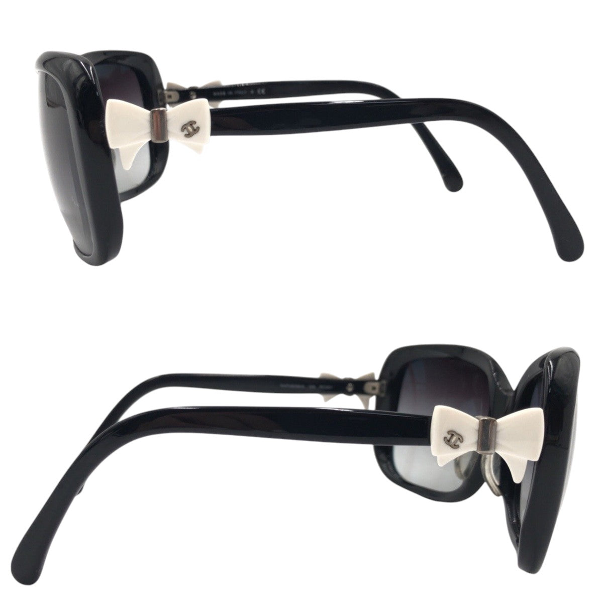 Chanel Coco Mark Ribbon Plastic Sunglasses