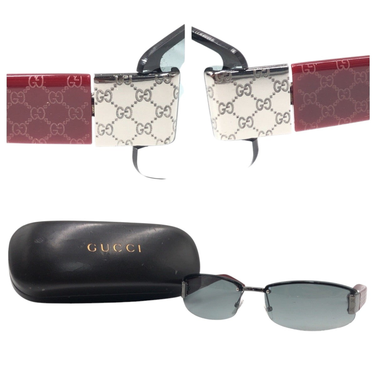 Gucci Plastic GG Pattern Sunglasses