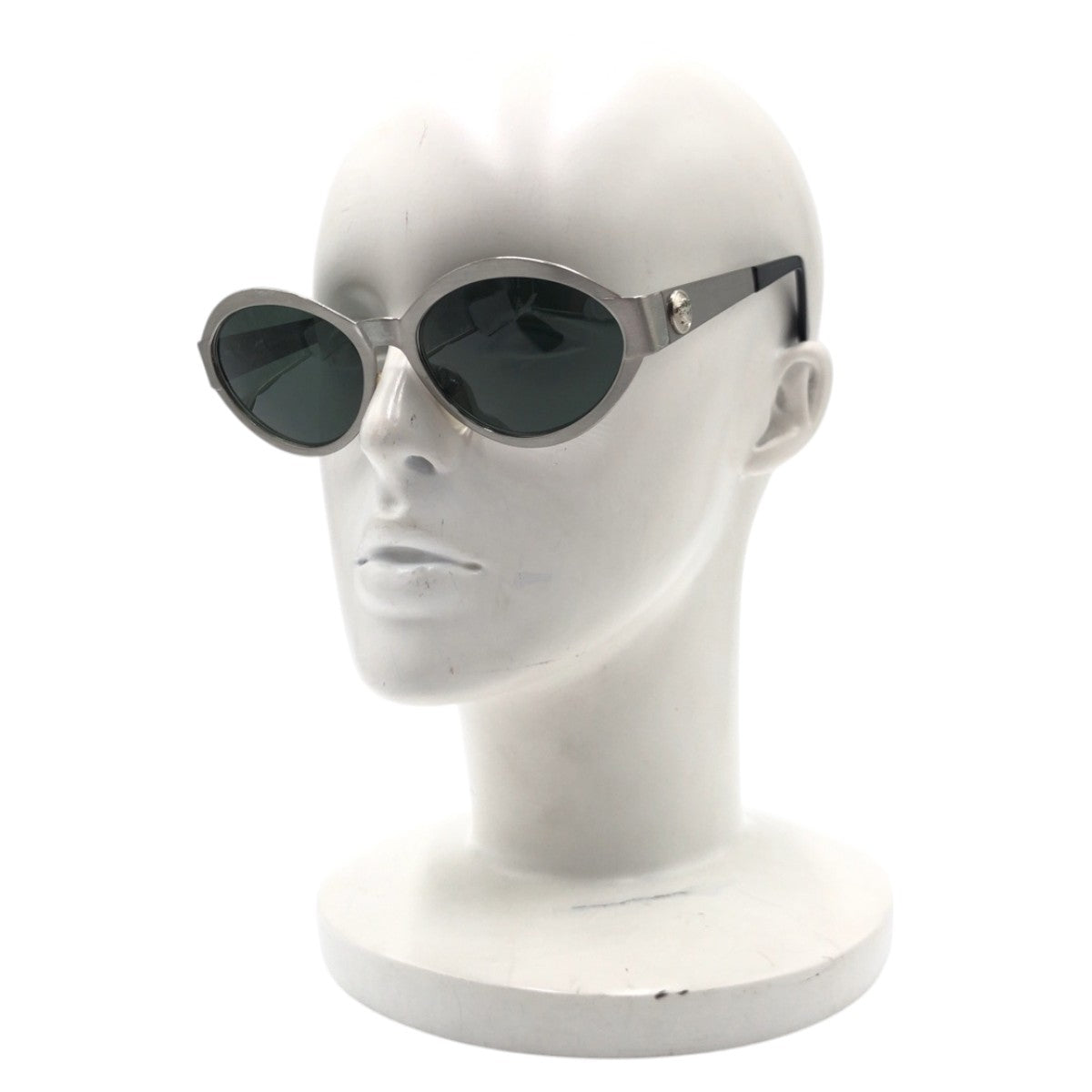 Versace Medusa Silver Black Metal Sunglasses