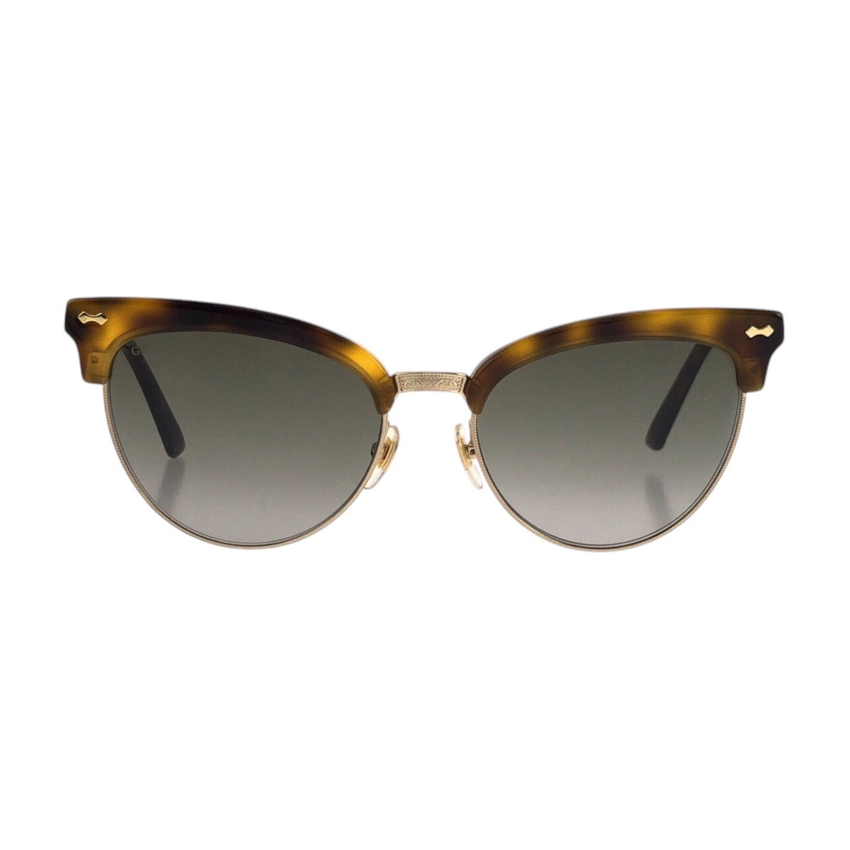 Gucci Amber Brown Yellow Gold Sunglasses GG0055S