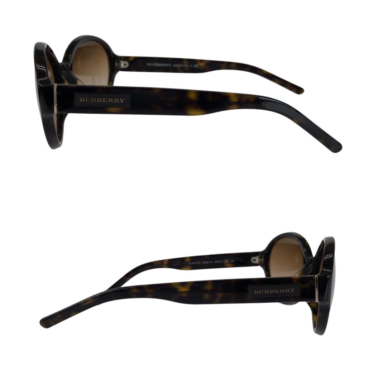 Burberry Marble Brown Silver Sunglasses Women