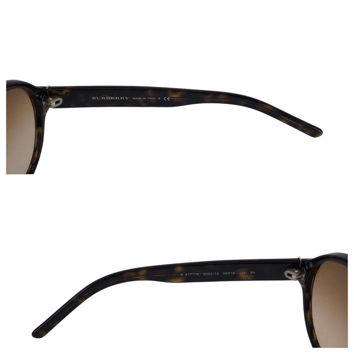 Burberry Marble Brown Silver Sunglasses Women