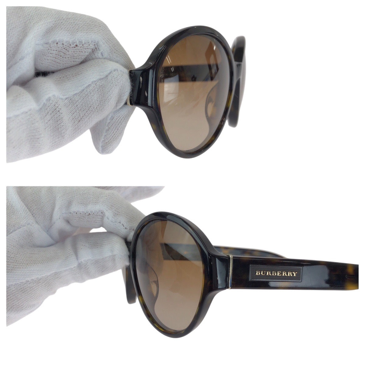 Burberry Marble Brown Silver Sunglasses Women