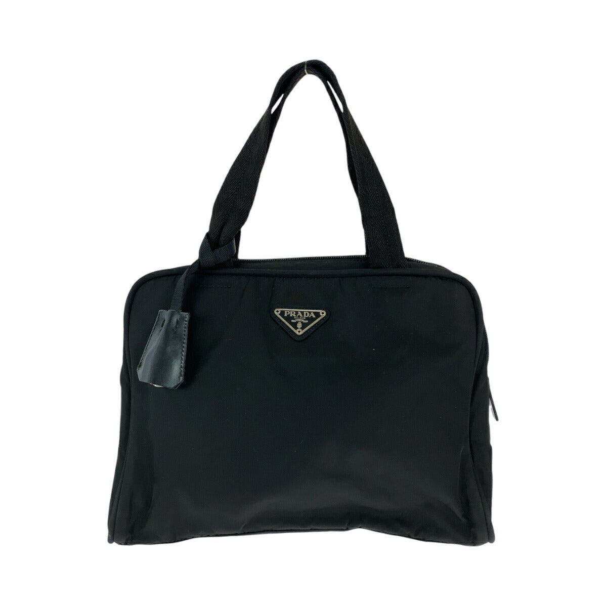 Prada Nylon Tessuto Logo Plate Handbag