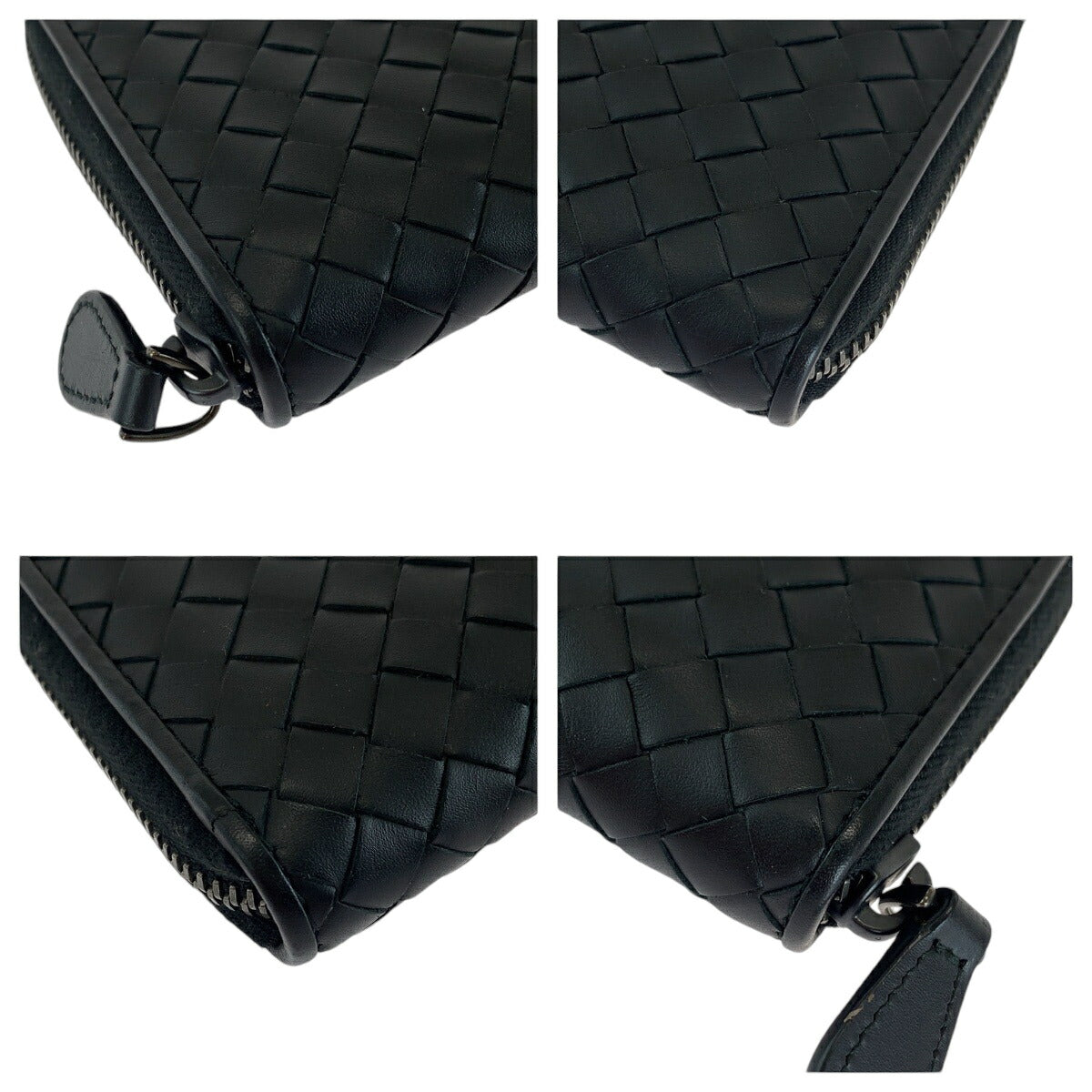 Bottega Veneta Intrecciato Black Calf Wallet