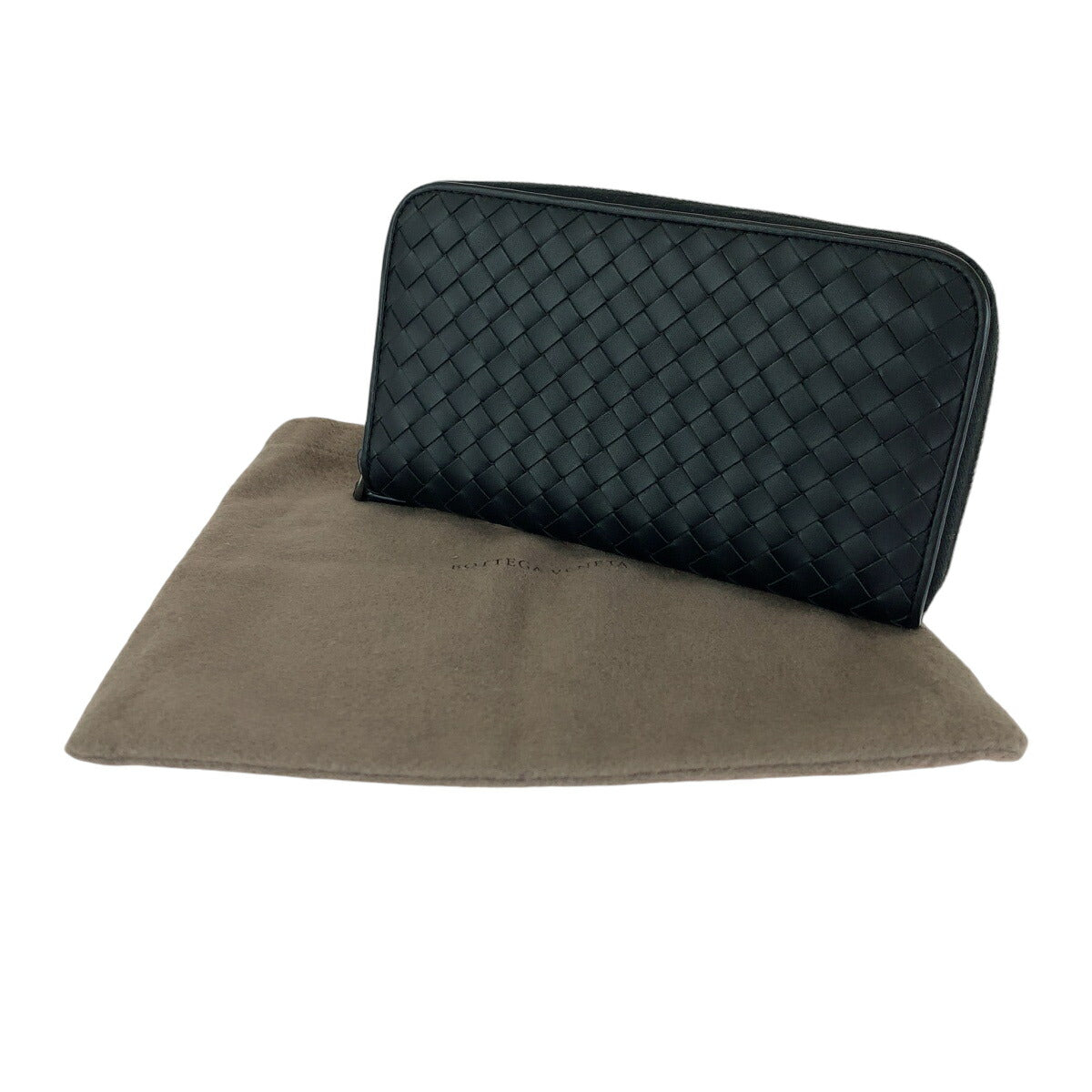 Bottega Veneta Intrecciato Black Calf Wallet