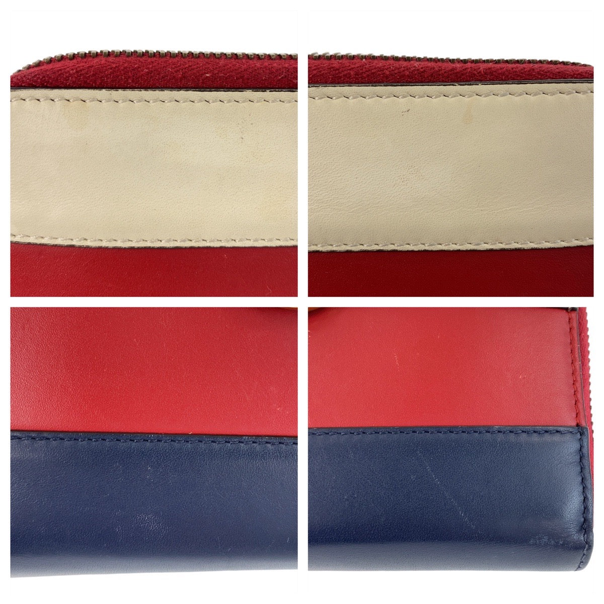 Gucci Queen Margaret Red Leather Long Wallet