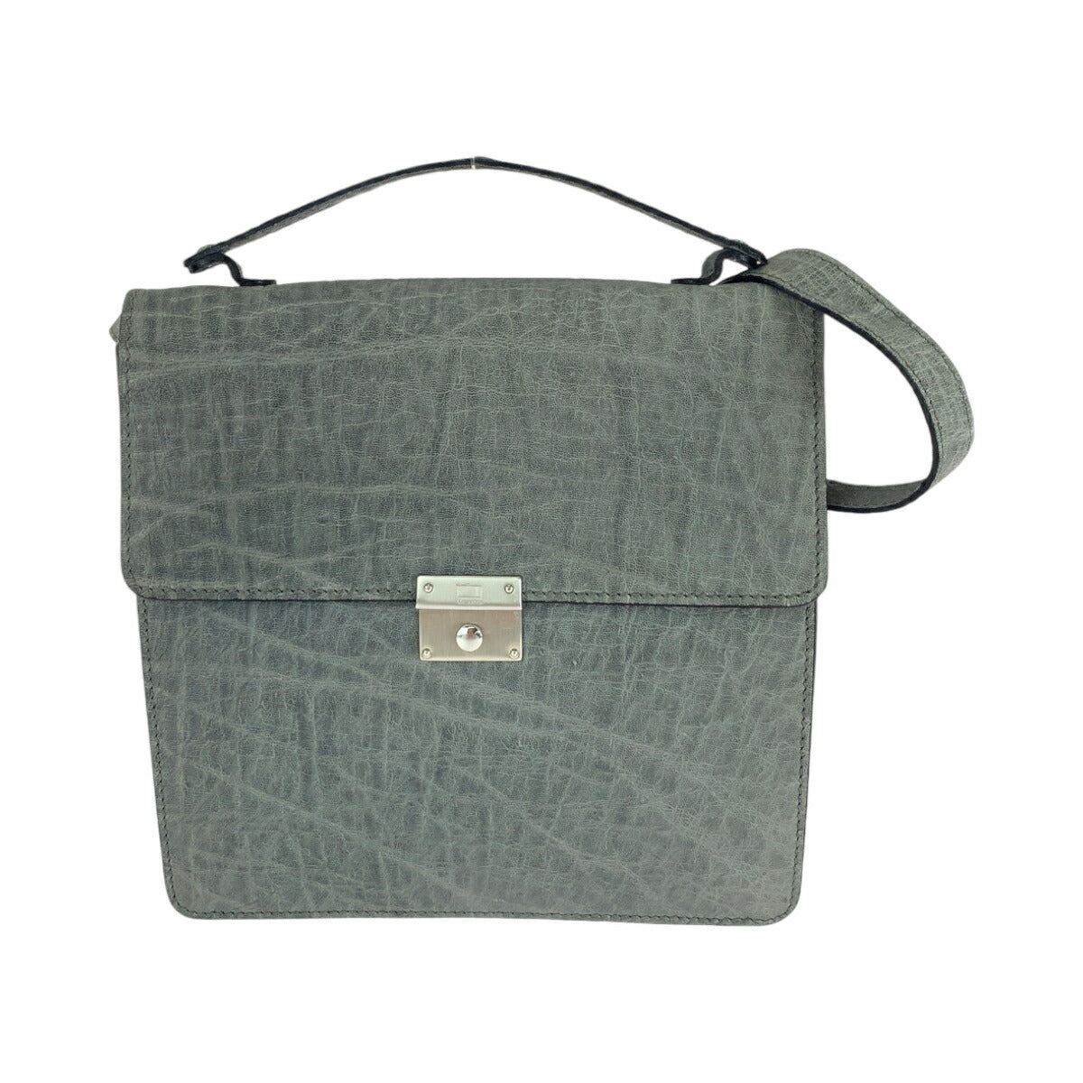 Valextra Grey Elephant Shoulder Bag