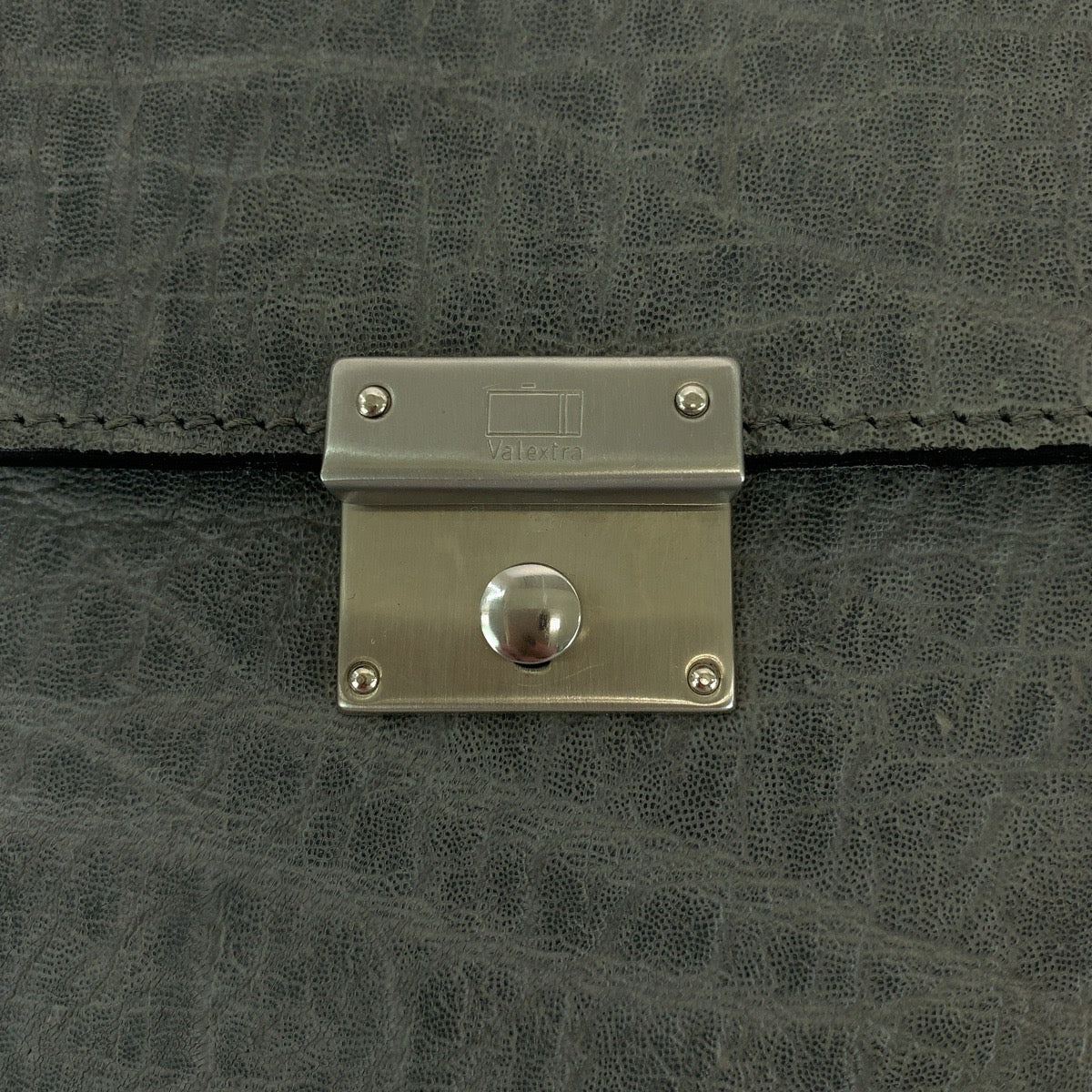 Valextra Grey Elephant Shoulder Bag