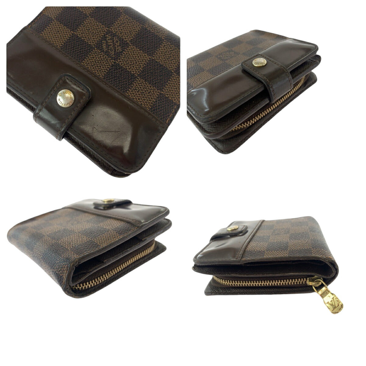 Louis Vuitton Damier Compact Zip Wallet N61668