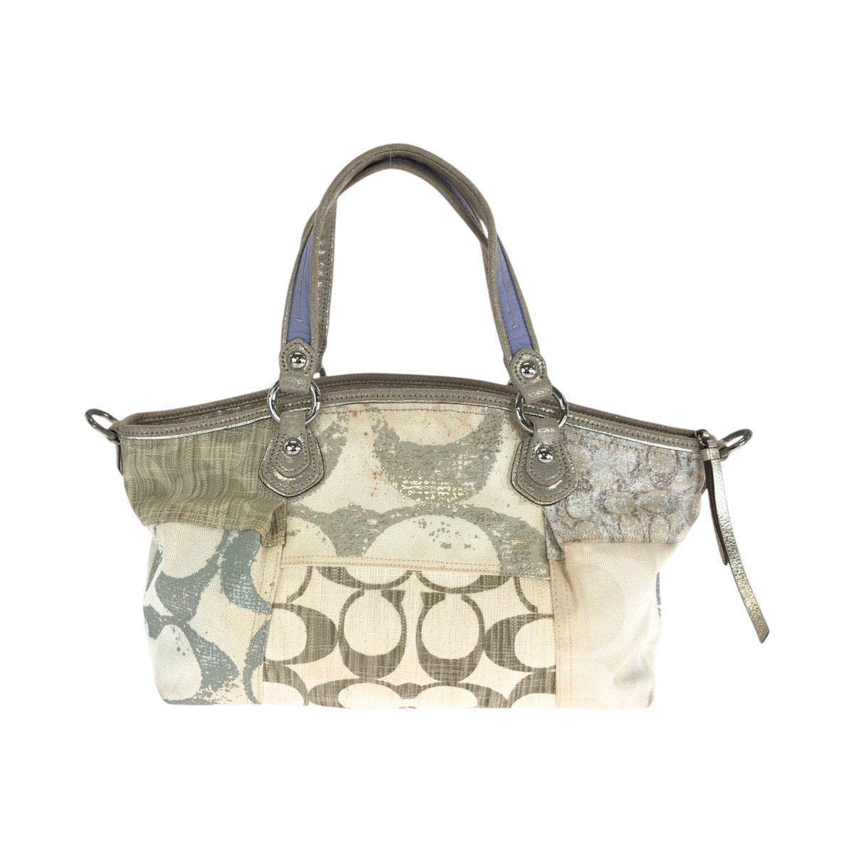 Coach Signature Patchwork Canvas Tote Bag