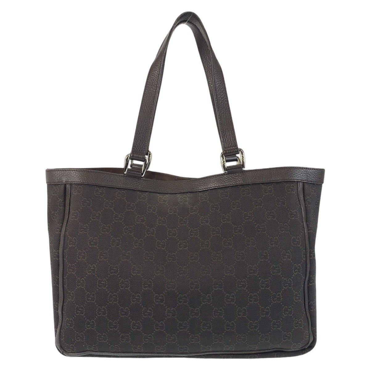 Gucci Abbey GG Canvas Leather Tote Bag