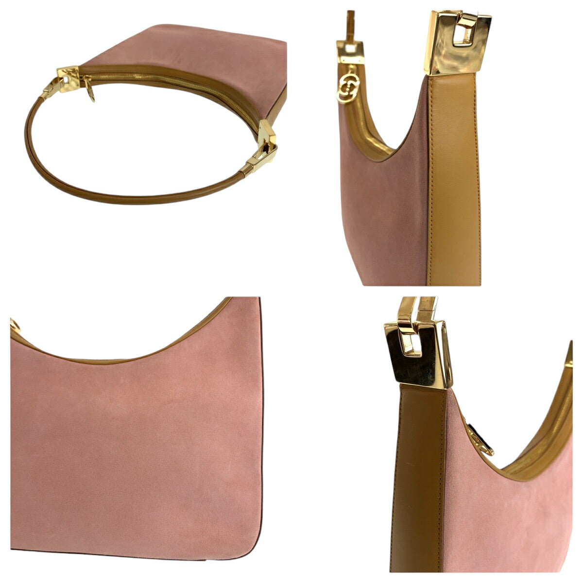 Gucci Suede Hobo Shoulder Bag