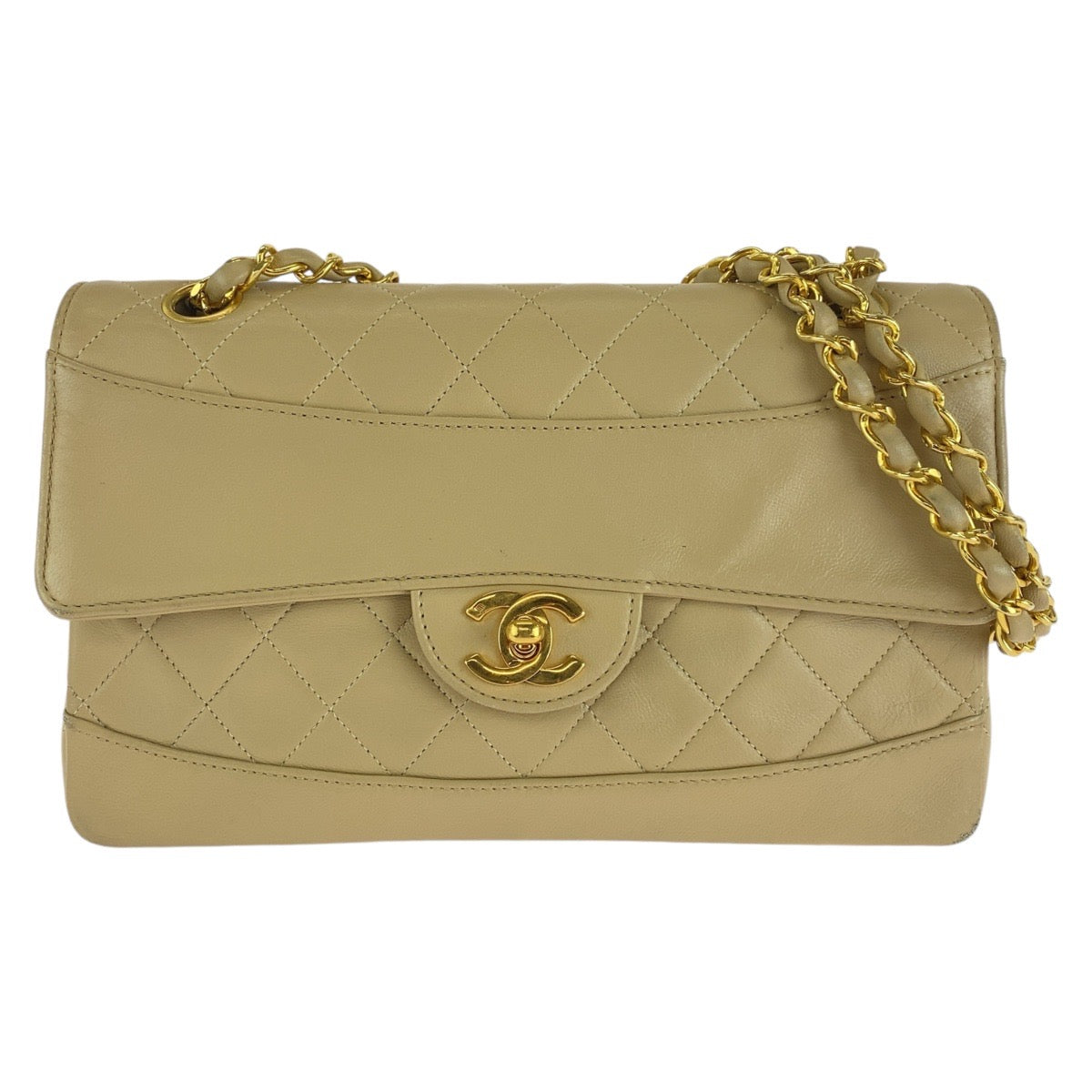 Chanel Vintage Lambskin Matelasse Shoulder Bag