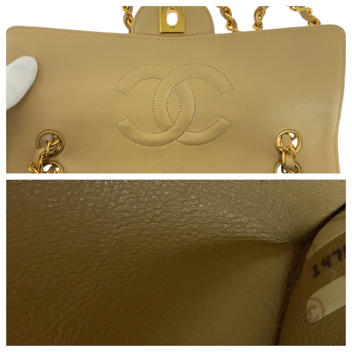 Chanel Vintage Lambskin Matelasse Shoulder Bag