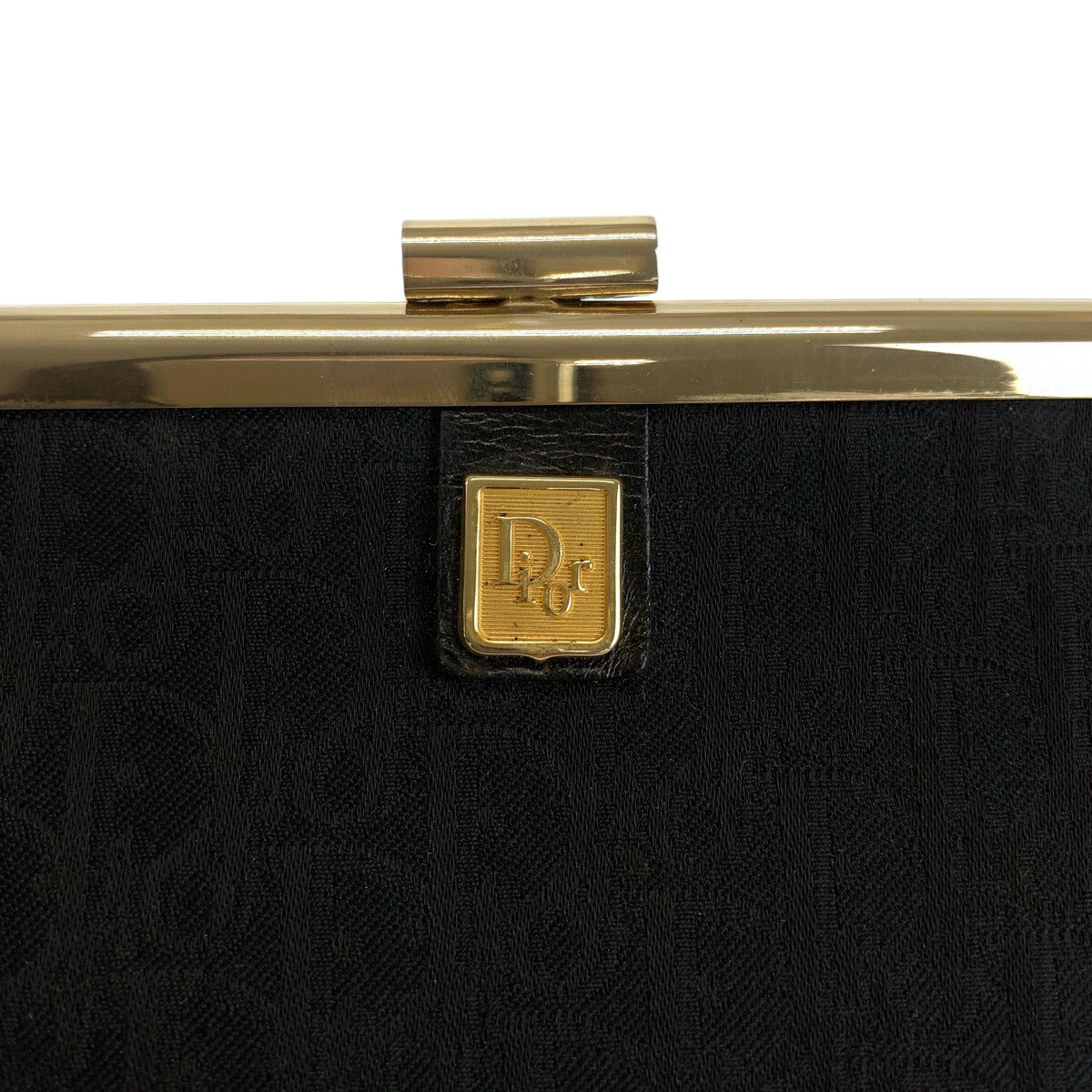 Dior Vintage Trotter Canvas Clutch Bag