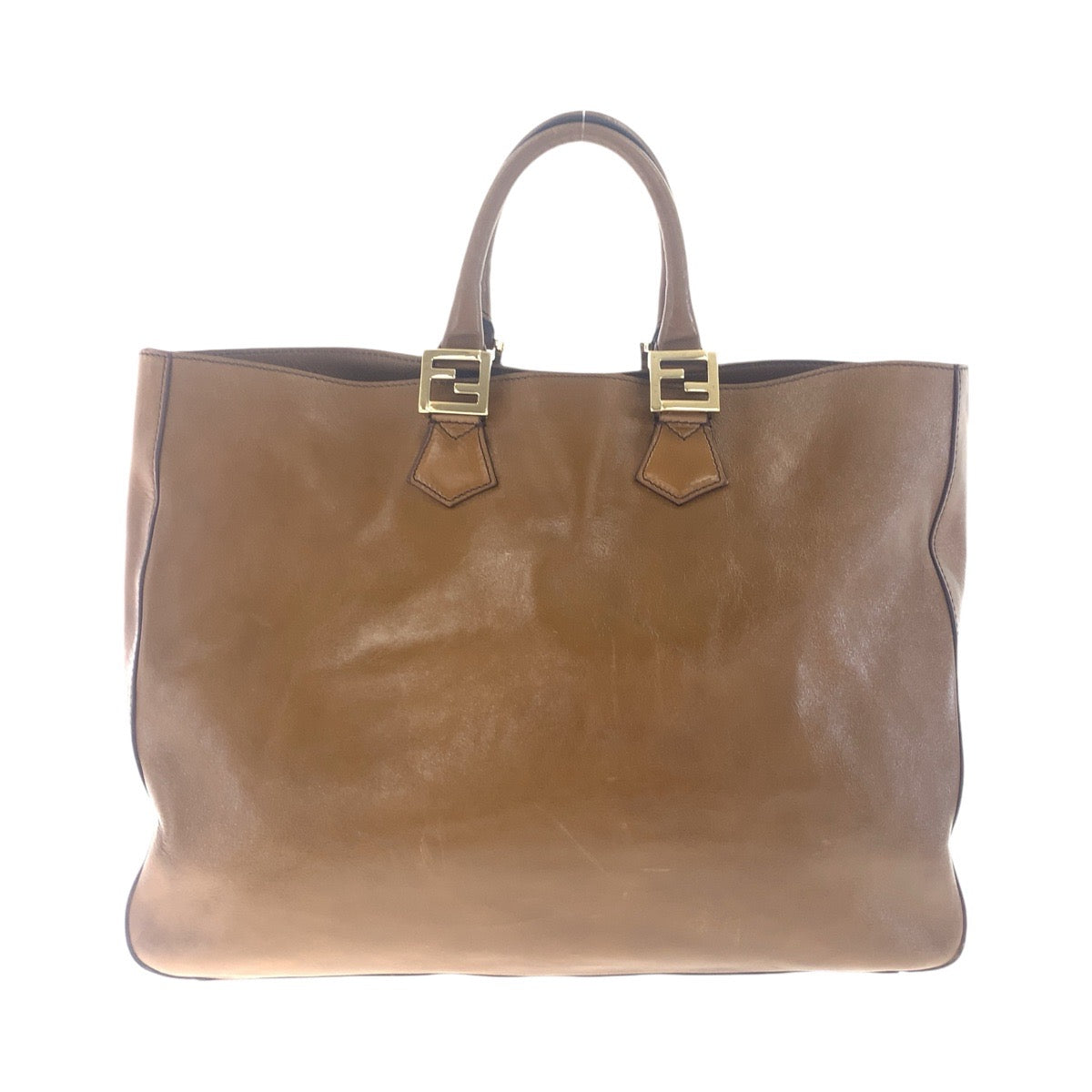 Fendi Brown Leather Tote Bag