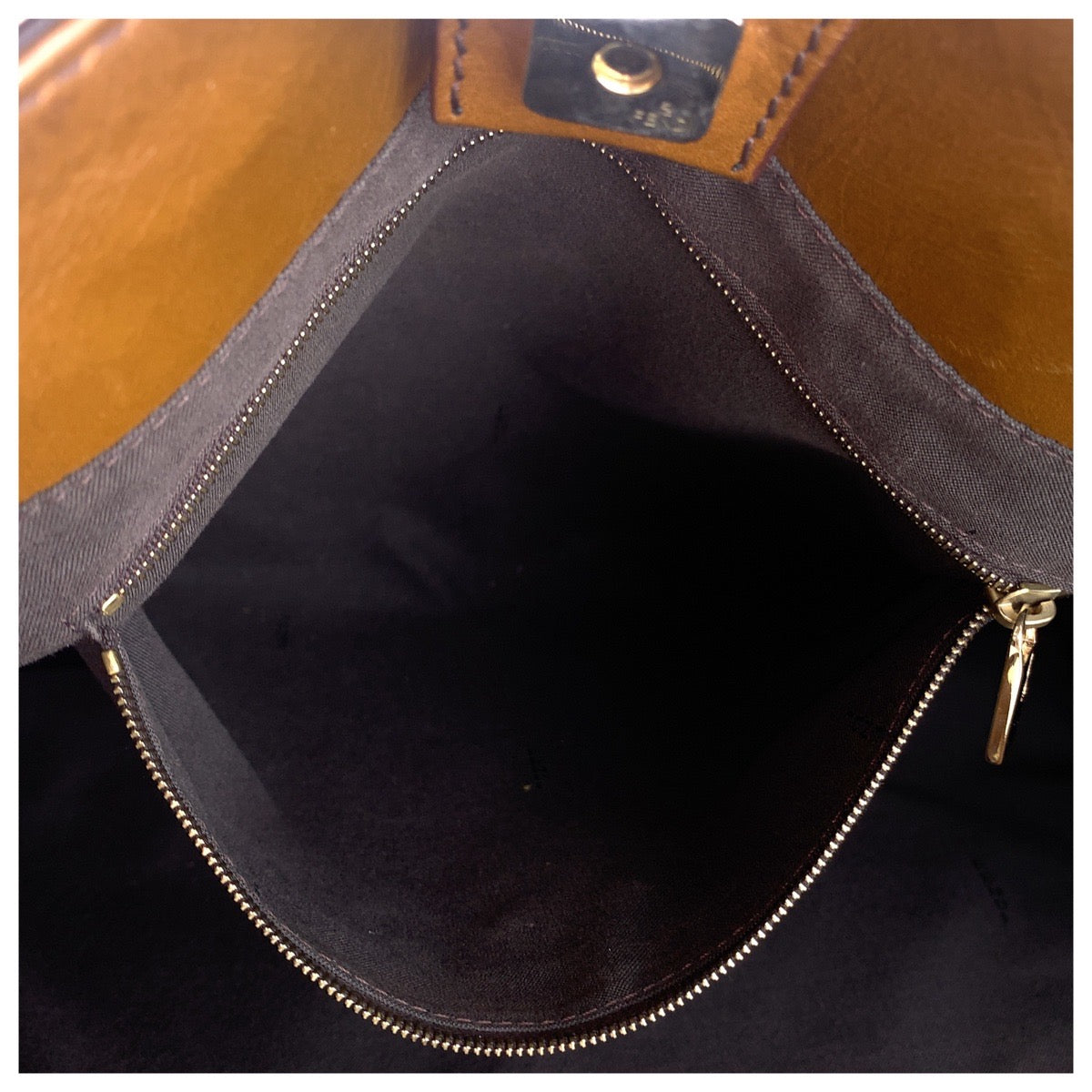 Fendi Brown Leather Tote Bag