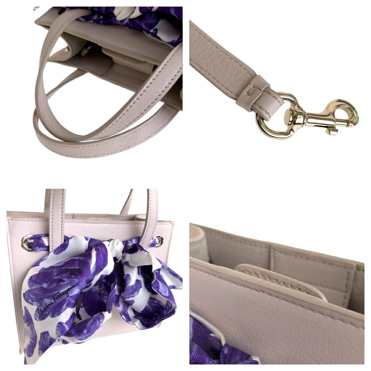 Salvatore Ferragamo Leather Ribbon 2way Bag