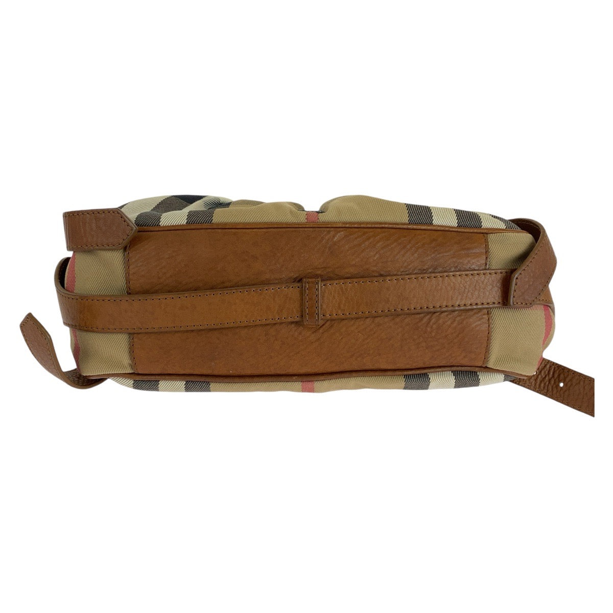 Burberry Canvas Leather Check Shoulder Bag