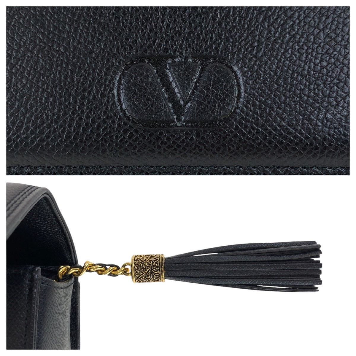 Valentino Leather Kelly Tassel Handbag