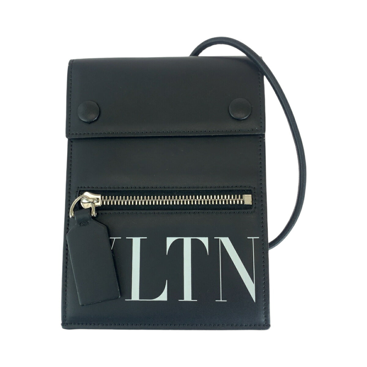 Valentino Leather Shoulder Bag Black