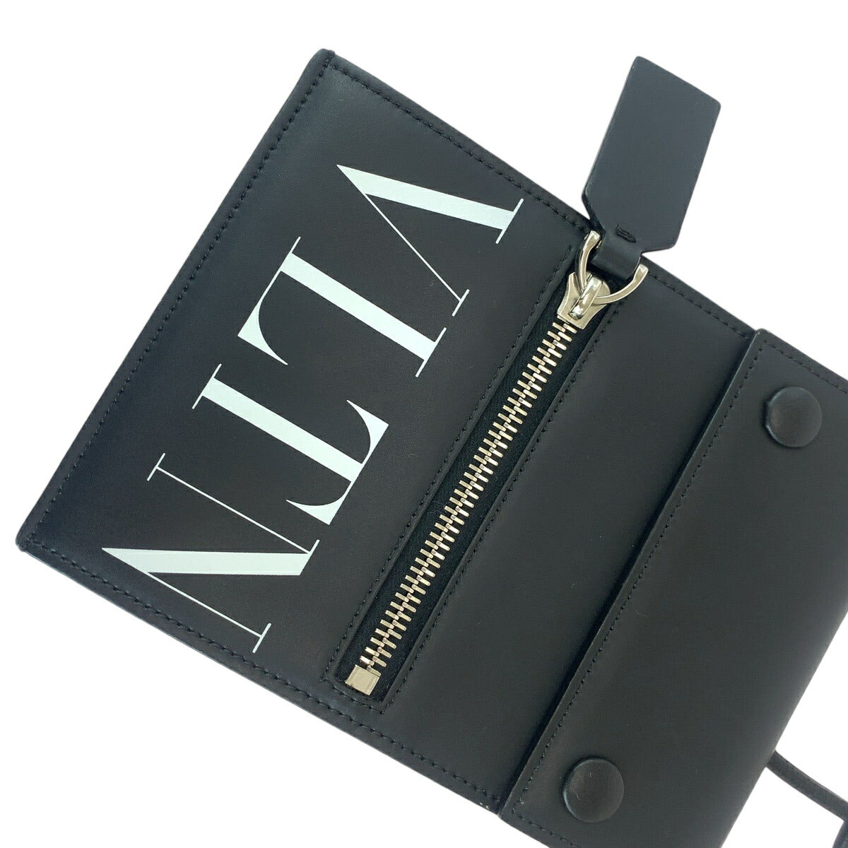 Valentino Leather Shoulder Bag Black