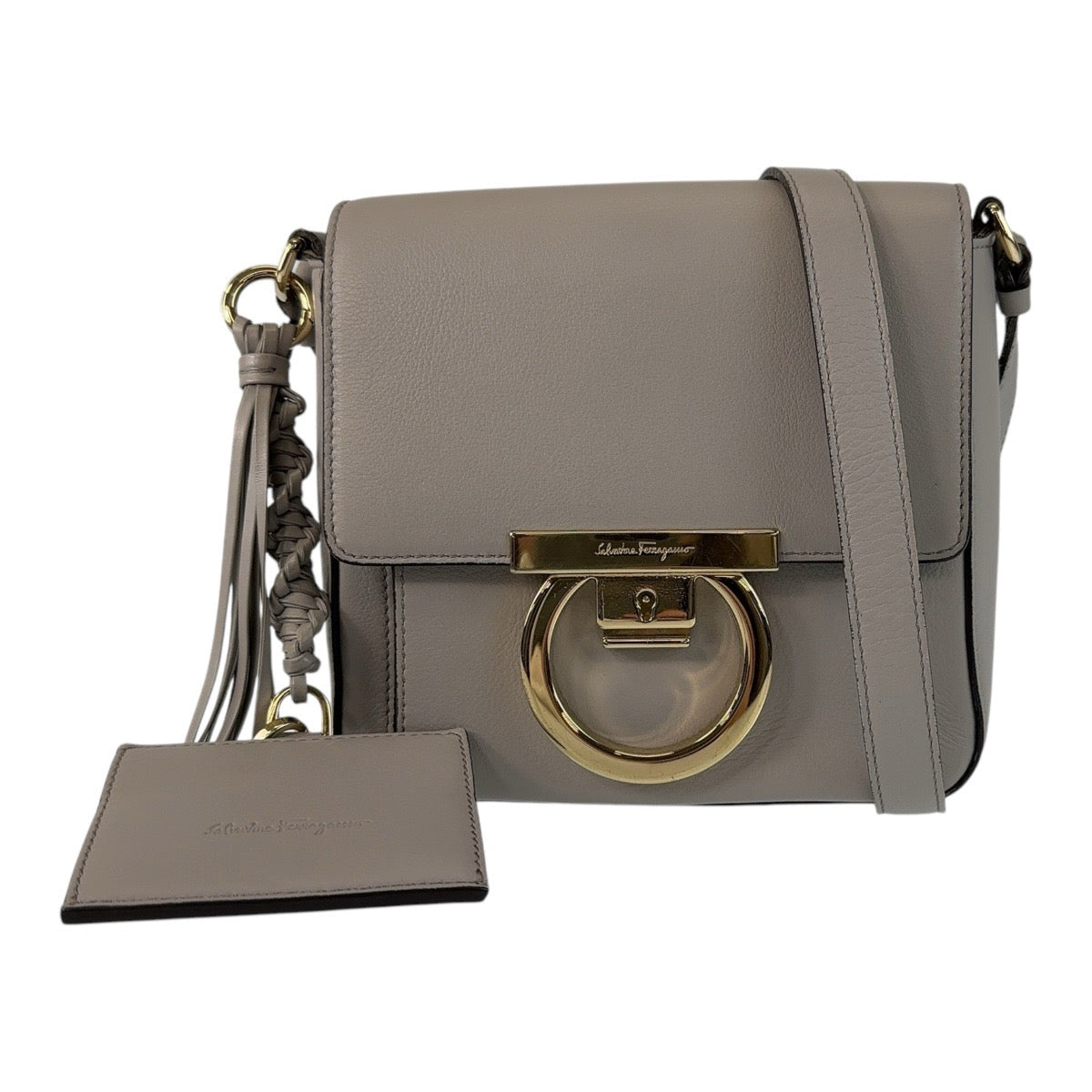 Salvatore Ferragamo Leather Gancini Shoulder Bag